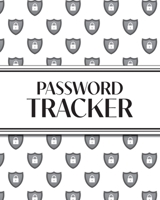 XL Large Print Password Tracker (Lock Shield Gray): 8"x10" 450+ Alphabetical Password Logbook for Easy Organization; Perfect for Seniors with its 16 pt Font! 1834120373 Book Cover