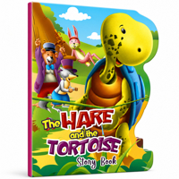 The Hare and Tortoise Story Board Book 9376894189 Book Cover