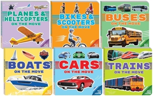 Watch Them Move Series Transportation Board Book 6-Book Set B0GYFV7NF3 Book Cover