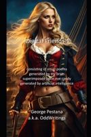 Digital Friends 1: consisting of small poems generated by my brain superimposed upon eye candy generated by artificial intelligence B0DQ92R191 Book Cover