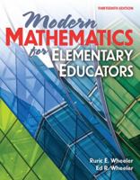 Modern Mathematics for Elementary Educators 0757562043 Book Cover