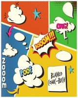 Blanko Comic-Buch: F�r Kinder und Erwachsene. Leere Raster zum selber zeichnen. Das perfekte Geschenk zur Steigerung der Kreativit�t 1677889527 Book Cover