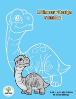 A dinosaur Design Notebook: Notebook size 8.5x11 in. for kids boys&girl who like dinosaur to handwriting and Have dinosaur pic on background. (dinosaur notebook) 1695047427 Book Cover