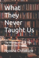 What They Never Taught Us: The Miseducation of The Modern-Day Student B0BYBF4MTR Book Cover