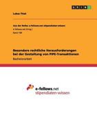 Besondere rechtliche Herausforderungen bei der Gestaltung von PIPE-Transaktionen 3640976754 Book Cover