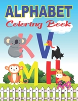 Alphabet Coloring Book: ABC Coloring Book to Learn the English Alphabet Letters from A to Z with Color book for Kindergarten Toddlers and Children B0977MCV9Z Book Cover