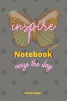 inspire Notebook, seize the day - For Daily Thought, Planning, and Execution | Paperback | Gray dots Cover | 6 x 9 | 140 pages 1712291009 Book Cover