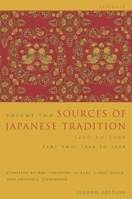 Sources of Japanese Tradition: 1600 to 2000 (Introduction to Asian Civilizations) 0231139195 Book Cover