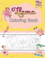Llama Coloring Book For Adults: 39 Cute Coloring Designs Including Llama, Mermaids, Unicorns, Princesses and More animal B0CP33BQLV Book Cover