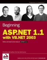 Beginning ASP.NET 1.1 with VB.NET 2003 (Beginning) 0764557076 Book Cover