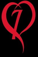 Monogram Initial Letter I Adorable Heart Red and Black: : In My Heart letter initial Personalized Name Letter I, Cute funny gift for Girlfriend Boyfriend Women Wife Husband Teens Students Girls for Ho 1660000505 Book Cover