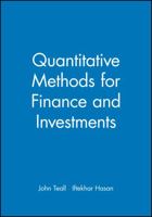 Quantitative Methods for Finance and Investments 0631223398 Book Cover