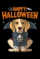 happy Halloween: Beagle Halloween Dog, Funny Halloween Dog Horror Women Journal/Notebook Blank Lined Ruled 6x9 100 Pages 1695390253 Book Cover