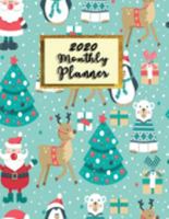 Monthly Planner 2020: Organizer To do List January - December 2020 Calendar Top goal and Focus Schedule Beautiful background Monthly and Weekly ... background (Seamless Tracker Planner) 1691581844 Book Cover