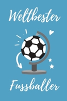 WELTBESTER FUSSBALLSPIELER: A4 Notizbuch PUNKTIERT Geschenkidee für Fussball Spieler | schönes Geschenk für Sportler Fussballer | Geburtstag | Trainingsbuch | Fussballtrainer (German Edition) 1713212013 Book Cover