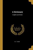 A Dictionary: English And Hindui 1164524275 Book Cover