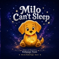 Milo Can't Sleep: A Cozy Rhyming Bedtime Story About Being Brave in the Dark for Toddlers Ages 2–5 (Milo the Muddy Puppy Book 2) B0H6C763FQ Book Cover