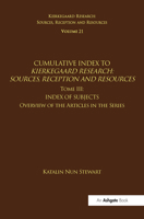 Volume 21, Tome III: Cumulative Index: Index of Subjects, Overview of the Articles in the Series 1032096675 Book Cover