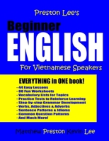 Preston Lee's Beginner English for Vietnamese Speakers 1981733736 Book Cover