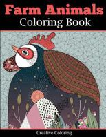 Farm Animals Coloring Book for Adults 1947243594 Book Cover