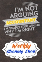 Weekly Cleaning Chart: Yearly Monthly Weekly Daily Household Cleaning Schedule Planner (Undated - Start Any Time) House Keeping Cleaning and Maintenance List Schedule for Accountants and Accounting Ma 1677625120 Book Cover