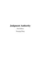 Judgment Authority B0GLH8P3NK Book Cover