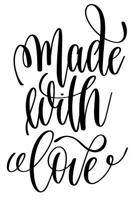 Made With Love: 6x9 College Ruled Line Paper 150 Pages 107302153X Book Cover