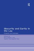 Obscurity and Clarity in the Law: Prospects and Challenges 1138275506 Book Cover