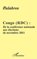 Congo (RDC): De la conférence nationale aux élections de novembre 2011 2296994628 Book Cover