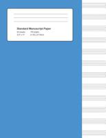 Standard Manuscript Paper: Blue Cover Blank Sheet Music 1720051607 Book Cover