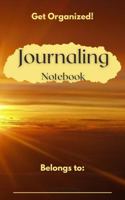 Get Organized!: Journaling Notebook 1732026068 Book Cover