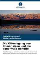Die Offenlegung von Klimarisiken und die abnormale Rendite (German Edition) 620237845X Book Cover