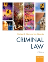 Criminal Law 0198831935 Book Cover