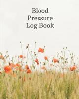 Blood Pressure Log Book: Daily Personal Record and Health Monitor Tracker (includes Heart Rate & Notes) Large Print (Tracker Record Books) 1095275739 Book Cover