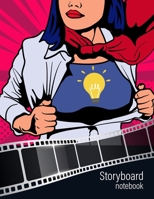 Storyboard Notebook for Women: A 6-Panel Storyboard Layout with Narration Lines on 8.5 x 11 inches Book Size with 150 pages - Perfect size for storytelling for Animators, Directors, Filmmakers, TV Pro 1654961973 Book Cover