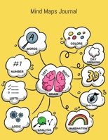 Mind Maps Journal: Blank Mind Map Book,Brainstorm Notebook Help You Organize Your Thoughts & Take Notes 100 Pages 1713091569 Book Cover