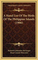 A Hand-list of the Birds of the Philippine Islands 1146533357 Book Cover