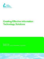 Creating Effective Information Technology Solutions (Awwa Research Foundation Reports) 184339877X Book Cover