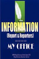 Information (Report and Reporters) 0955980186 Book Cover