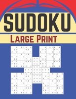 Large Print SUDOKU: 1000 Big Print Sudoku Puzzle Book for Adults Medium to Hard B098GV19L4 Book Cover