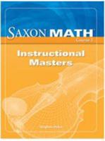 Saxon Math Course 3: Instructional Masters 1591419174 Book Cover
