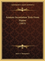 Aramaic Incantation Texts From Nippur 1104024020 Book Cover