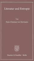 Literatur Und Entropie 3428140125 Book Cover