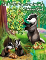 Cute Animals Coloring Book: Featuring Most Beautiful and Super Cute Lovable Baby Animals from Forest Animals, Wild Animals, Oceans Animals ,Farms Animals and so much more B095GS18BC Book Cover