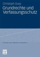 Grundrechte Und Verfassungsschutz 3531181807 Book Cover