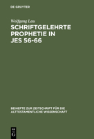 Schriftgelehrte Prophetie in Jes 56-66 3110142392 Book Cover