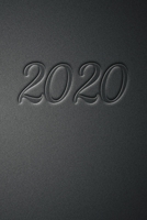 2020: Calendar, DIN-A5 paperback format, weekly planner with space for notes, holidays, year-round overview. white paper, with plain, modern writing, ... punched leather look black German Version 1712537873 Book Cover