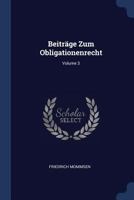 Beiträge Zum Obligationenrecht, Volume 3 1376407434 Book Cover