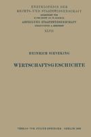 Wirtschaftsgeschichte 3642982190 Book Cover