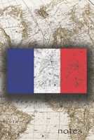 Notes: Beautiful Flag of France Lined Journal Or Notebook, Great Gift For People Who Love To Travel, Perfect For Work Or School Notes 1710147938 Book Cover